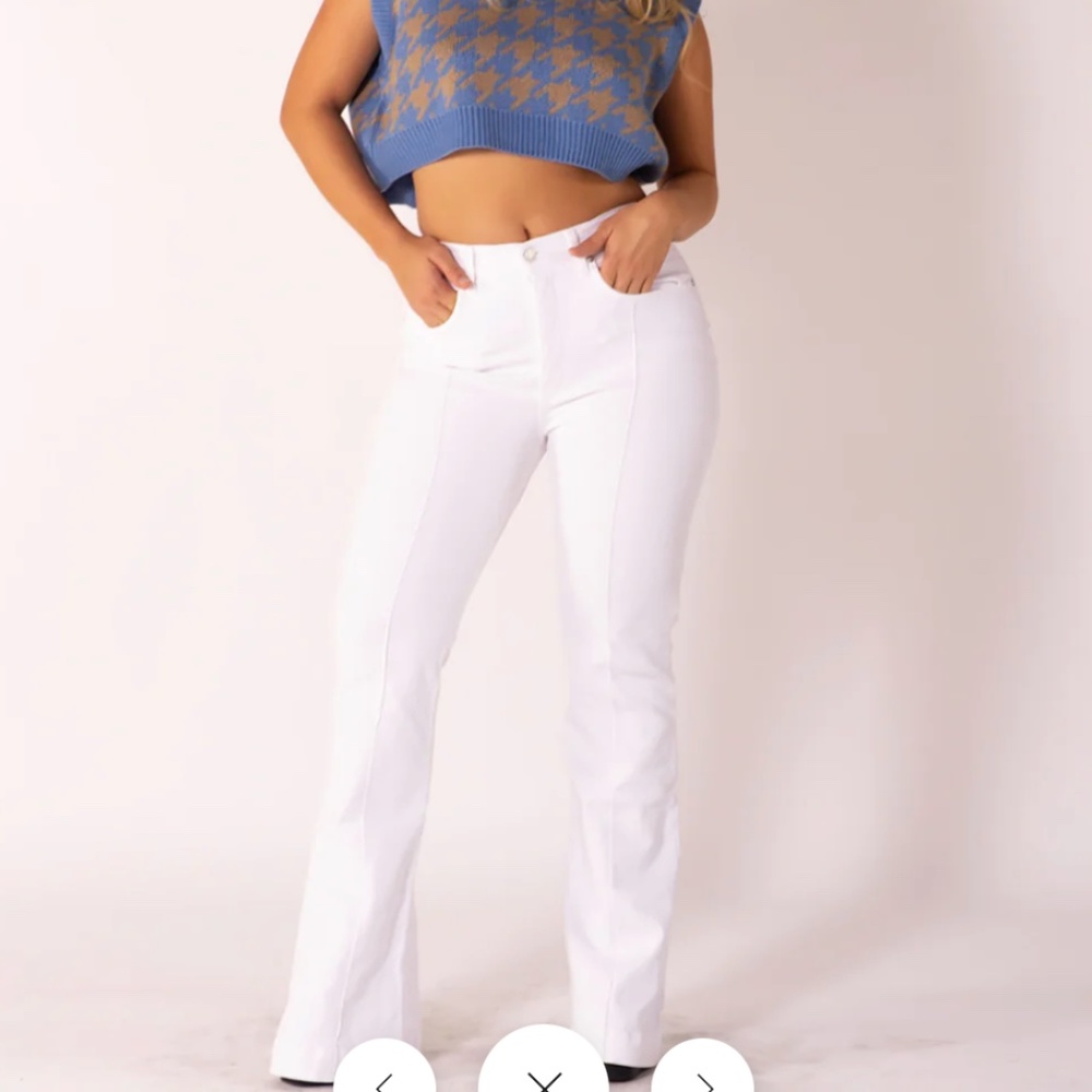 Revice White Venus Flare Jeans